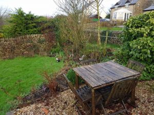 The garden table